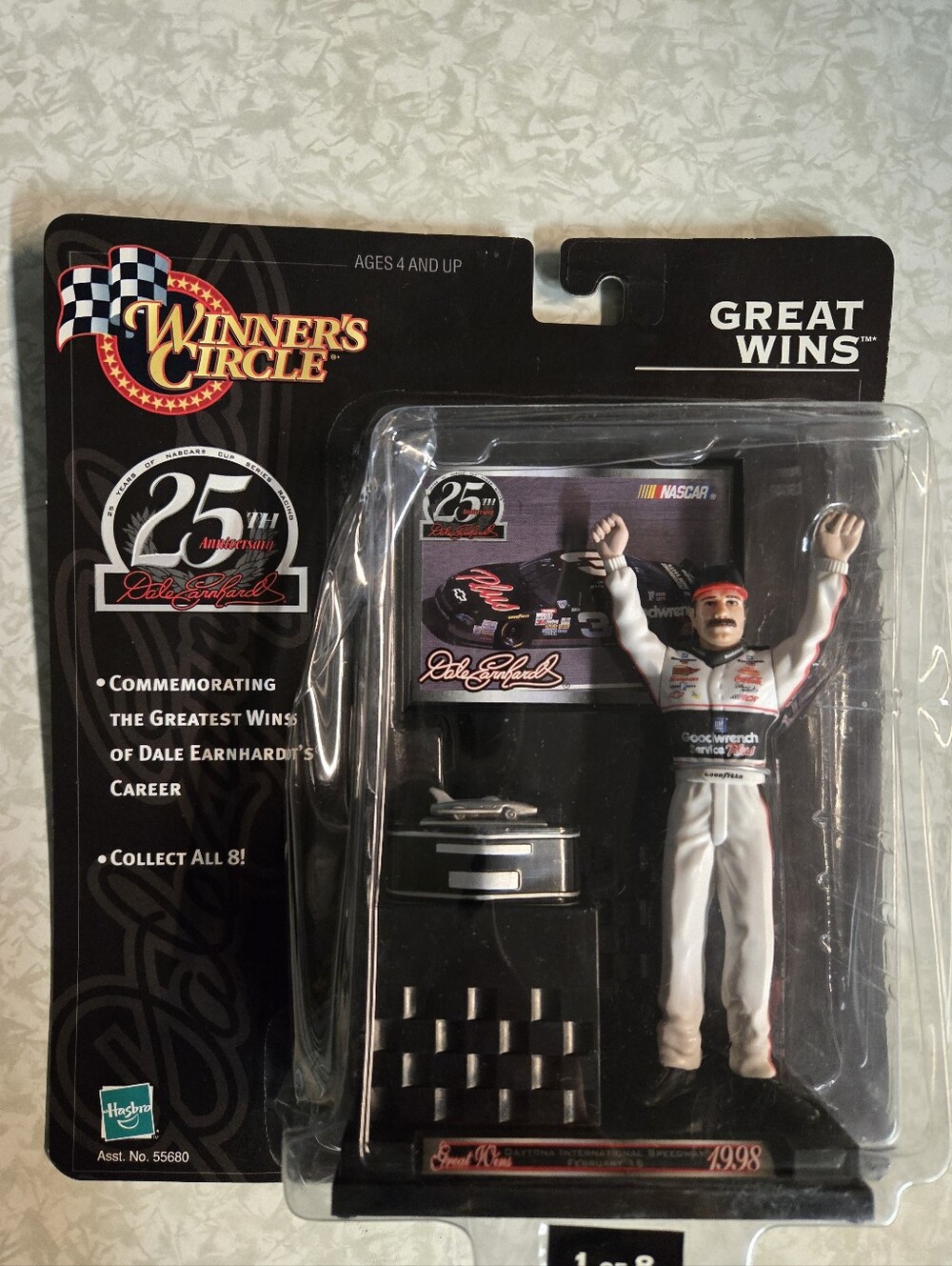 DALE EARNHARDT 1999 WINNER'S CIRCLE GREAT WINS #1 OF 8 Hasbro NASCAR HOF
